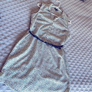 Shirt dress with belt